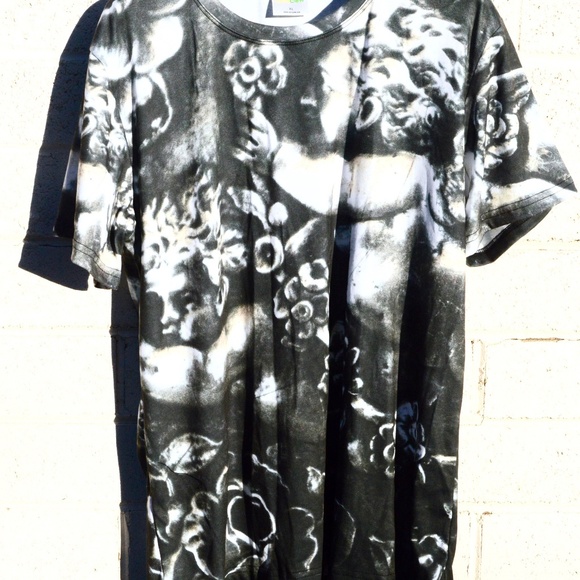 Cherubs Putti Angel Wing Floral Shirt Blouse Top - Picture 2 of 6